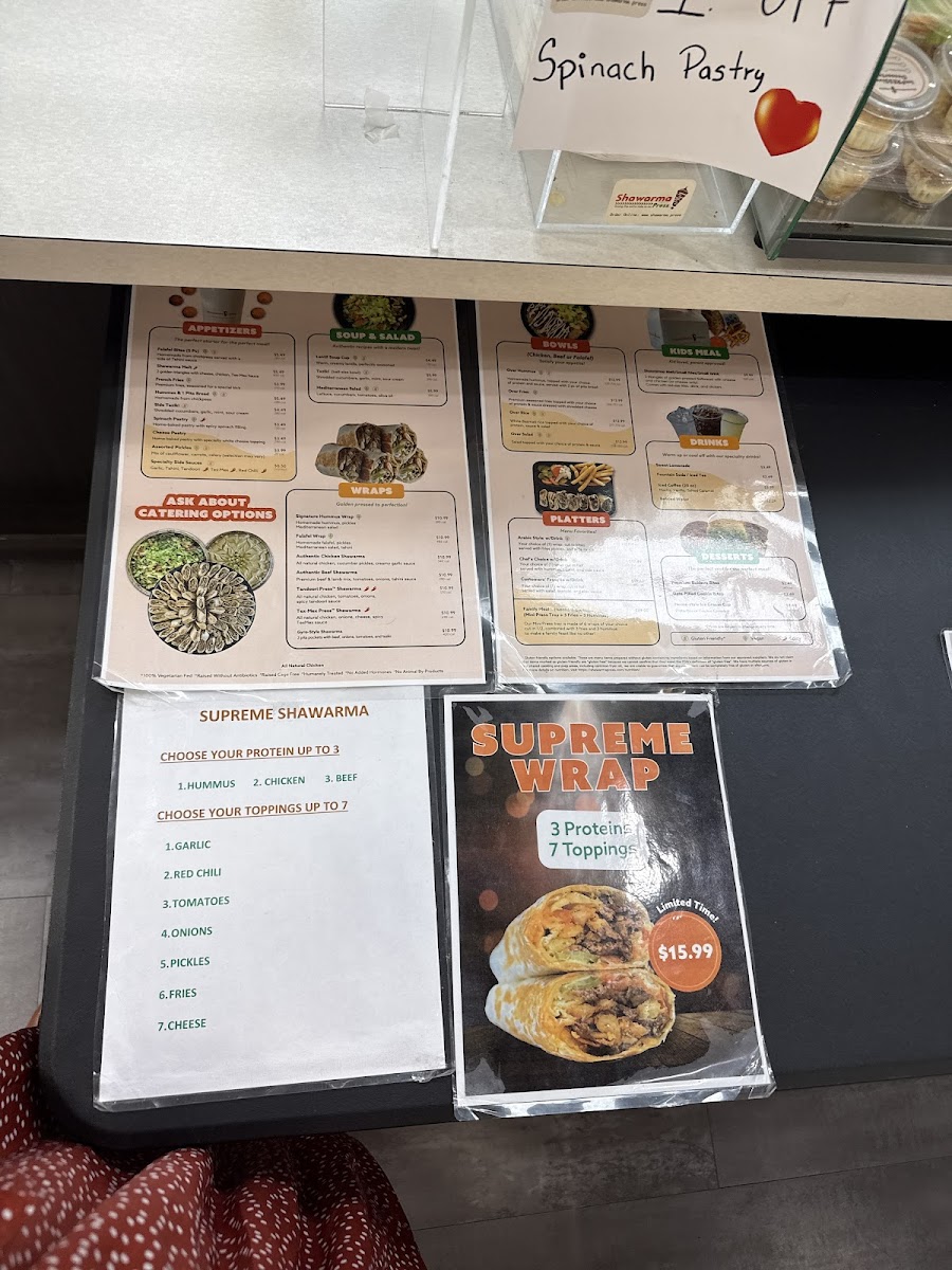 Shawarma Press Menu - Image 2